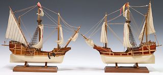 (2) MODELS OF COLUMBUS'S VOYAGE SHIP 'LA SANTA MARIA'