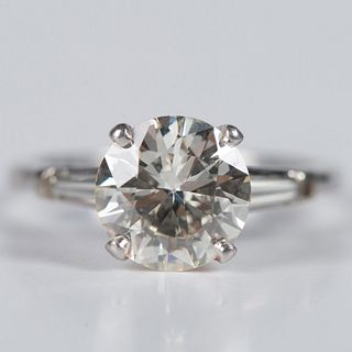 Gorgeous 2.5CTW Moissanite Platinum Engagement Ring