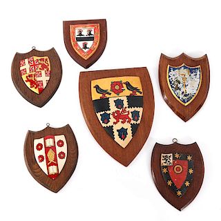 Group (6) heraldic shields