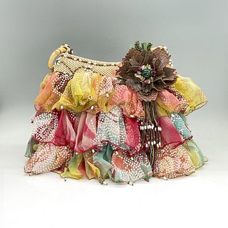 Mary Frances Handbag, Tan With Multicolor