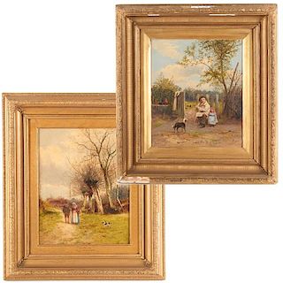 Alfred Banner, (2) paintings