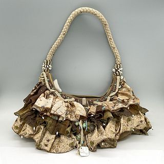 Mary Frances Fabric Handbag, Flustered, Brown/Tan