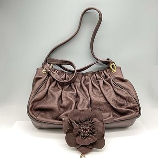2pc Brighton Bronze Leather Hand Bag