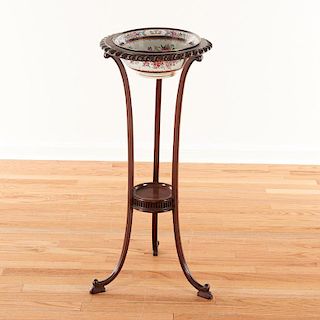 George III mahogany stand with export bowl