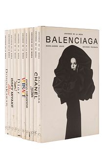 Colección “Universo de la Moda”. Barcelona: Ediciones Polígrafa, 1998.  8o. marquilla. Versace, Paco Rabanne, Jean Paul Gaut...