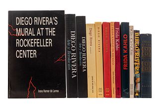 Obras sobre DIEGO RIVERA Y FRIDA KAHLO.  4o. marquilla. Títulos: Diego Rivera, Arte y Revolución. Frida Kahlo in México. Fri...