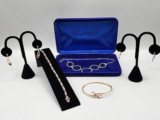 Group of 2 Gold Jewelry Sets and More