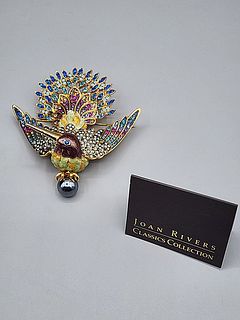 Fabulous Rare Hummingbird Brooch by Joan Rivers