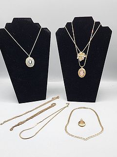 Group of Vintage Chains and Necklaces- 60's, 70's, and More