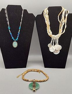 3 Beaded Necklaces-Nolan Miller and More