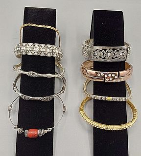 Large Group of Bracelets and Bangles