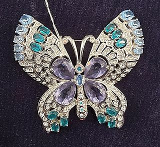 Large Matriarch Butterfly Brooch by Nolan Miller