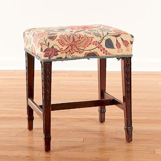George III carved mahogany stool