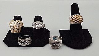 5 Sterling Rings-Judith Ripka and More 