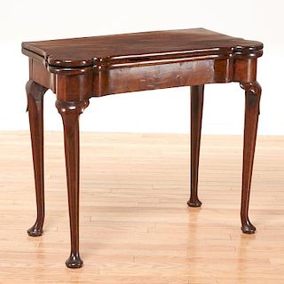 Queen Anne mahogany games table