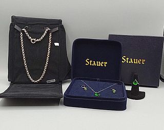 Pair of Sterling Necklaces-Stauer and More