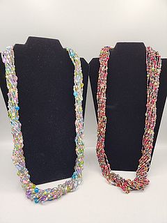 Pair of Glass Bead Necklaces by Joan Rivers