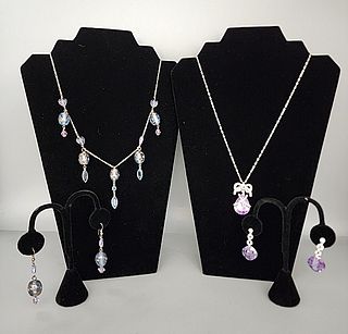 Pair of Necklace Earring Sets-Nolan Miller and More  