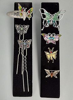 Butterfly Brooches and Hair Accessories 