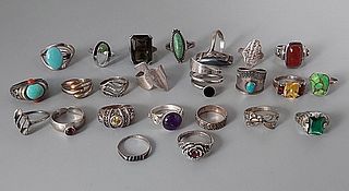 24 sterling Rings-Ann King and More 
