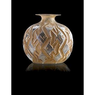 LALIQUE "Penthièvre" vase, clear glass