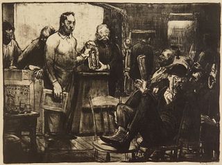 George Bellows (American, 1882-1925) lithograph