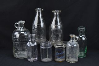 ANTIQUE GLASS BOTTLES