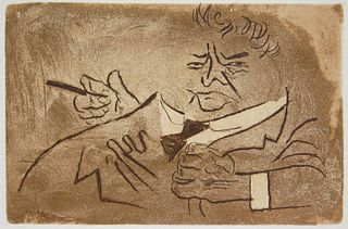 William Gropper (American, 1897-1977) etching 