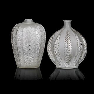 LALIQUE "Malines" and "Tournai" vases