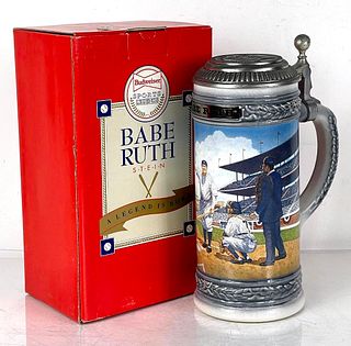 1991 Budweiser Sports Legends "Babe Ruth" 9 Inch Stein CS 142 