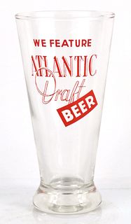 1940 Atlantic Draft Beer 6 Inch Flared Top ACL Drinking Glass Orlando Florida