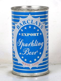 1964 Barclay's Sparkling Beer 12oz Flat Top Can London England