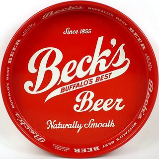 1942 Beck's Beer Serving Tray Buffalo New York