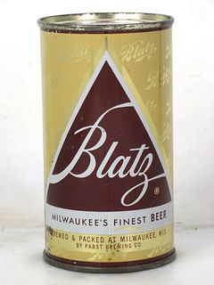 1958 Blatz Beer 12oz Flat Top Can 39-22.2 Milwaukee Wisconsin