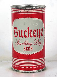 1959 Buckeye Sparkling Dry Beer 12oz Flat Top Can 43-09.0 Toledo Ohio