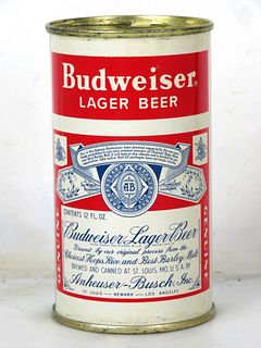 1956 Budweiser Lager Beer 12oz Flat Top Can 44-13.1a St. Louis Missouri