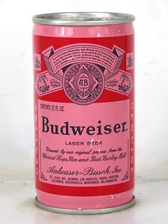 1973 Budweiser Lager Beer (Paint Test) 12oz Tab Top Can T227-19V St. Louis Missouri