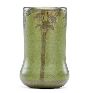 MILNER; TUTT; MARBLEHEAD Rare vase w/ pine trees