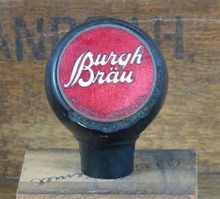 1933 Burgh Brau Beer Ball Knob Chicago Illinois
