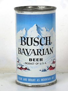1958 Busch Bavarian Beer 12oz Flat Top Can 47-21.1b St. Louis Missouri