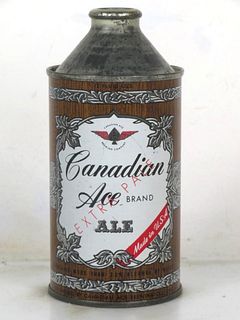 1952 Canadian Ace Ale 12oz Cone Top Can 156-11 Chicago Illinois
