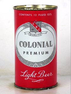 1957 Colonial Premium Light Beer 12oz Flat Top Can 50-09.1b Hammonton New Jersey