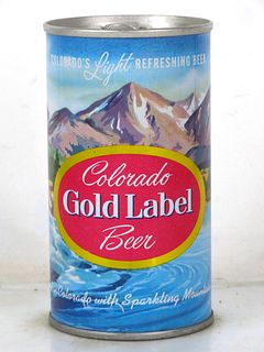 1970 Colorado Gold Label Beer 12oz Tab Top Can T69-29 Pueblo Colorado