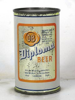 1966 Diploma Beer 12oz Flat Top Can Auckland New Zealand