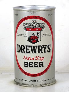 1953 Drewrys Extra Dry Beer 12oz Flat Top Can 56-02.1 South Bend Indiana