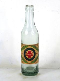 1924 Drewrys Red Cross Ginger Ale 10oz Bottle Saint Paul Minnesota