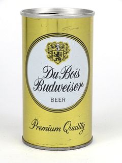 1967 Du Bois Budweiser Beer 12oz Tab Top Can T59-38 Dubois Pennsylvania