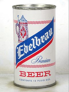 1959 Edelbrau Premium Beer 12oz Flat Top Can 58-32 Los Angeles California