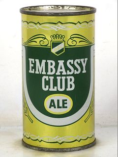 1955 Embassy Club Ale 12oz Flat Top Can 59-30.1b Chicago Illinois
