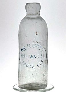 1899 Florida Brewing Co Embossed Bottle Tampa Florida